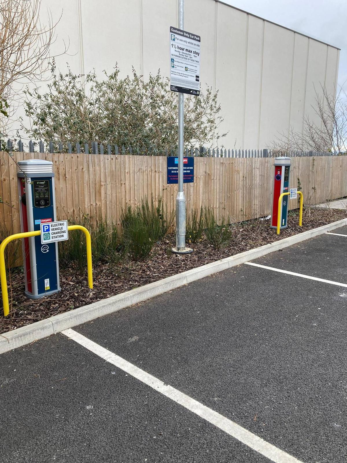 EV charging bay at a residential development